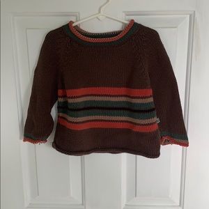 Boys knit striped sweater
